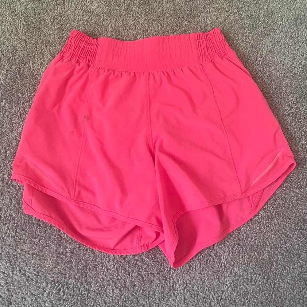 Lululemon Athletica Pink Athletic Shorts Lightweight Moisture-Wicking